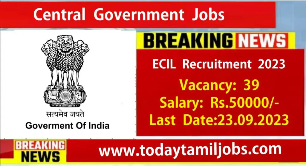 ECIL Recruitment 2023: Apply for 39 Dy Manager Posts in Electronics Corporation Of India Limited