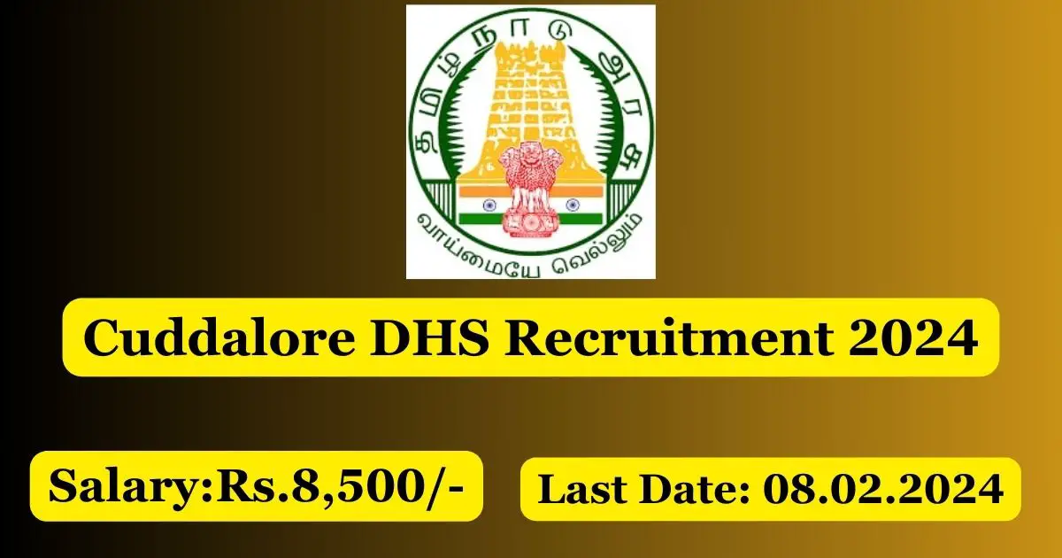 Cuddalore DHS Recruitment 2024