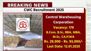 CWC Recruitment 2025