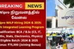 Wipro WILP Hiring 2024 & 2025
