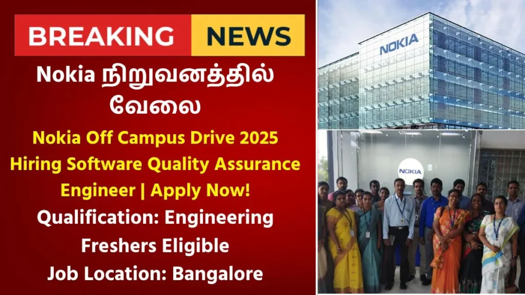 Nokia Off Campus Drive 2025 Hiring Software Quality Assurance Engineer