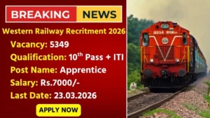 Western Railway Recruitment 2026