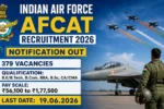 Indian Air Force AFCAT Recruitment 2026