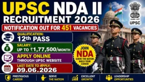 UPSC NDA II Recruitment 2026